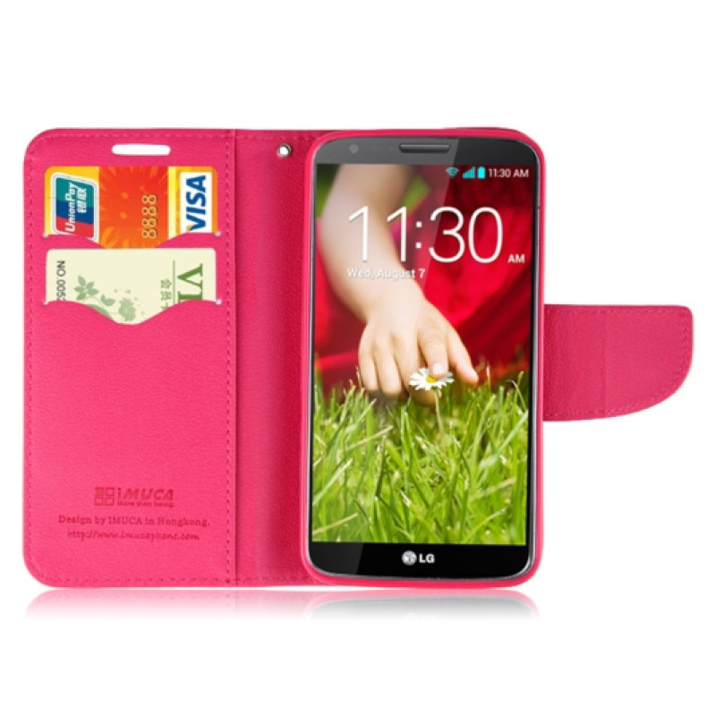 Чехол с застежкой iMuca Cool Color Wallet Leather Cases для LG Optimus G2