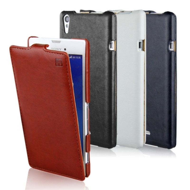 Шкіряний чохол-фліп для Sony Xperia T3 iMuca Concise Vertical Flip
