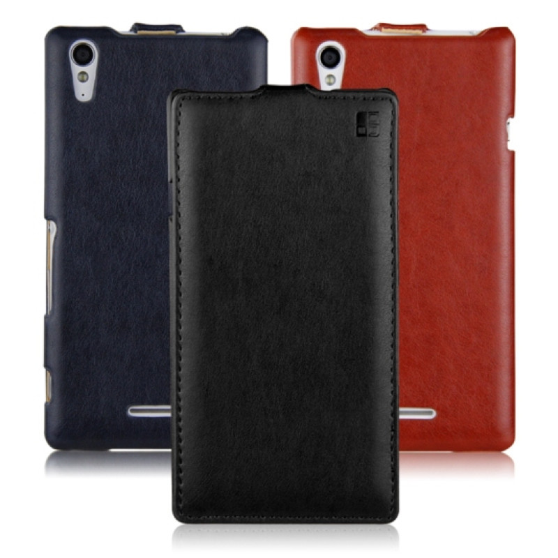 Шкіряний чохол-фліп для Sony Xperia T3 iMuca Concise Vertical Flip