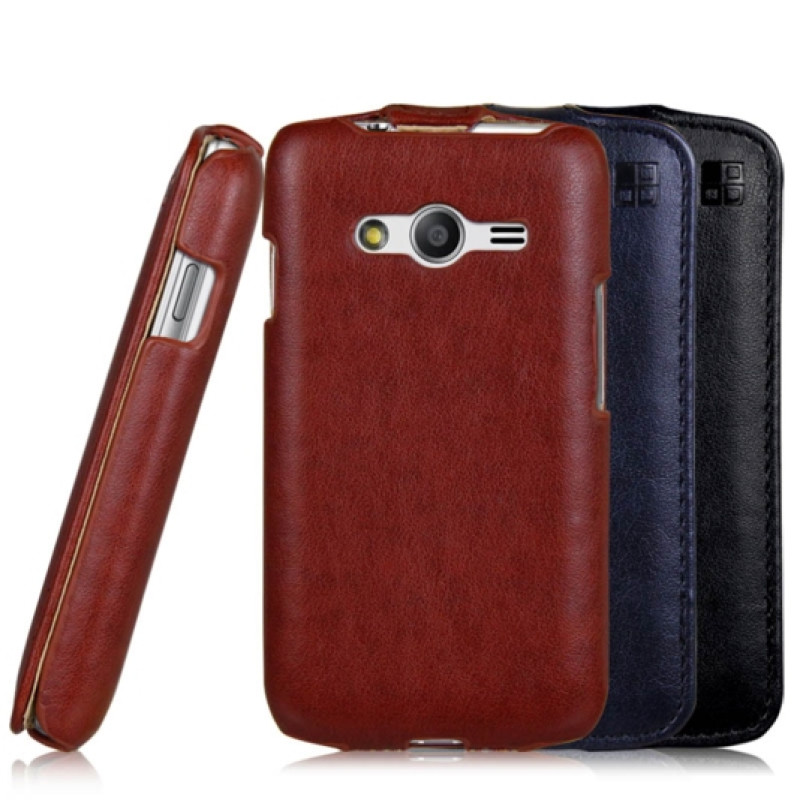 Шкіряний чохол-фліп для Samsung Galaxy Ace 4 iMuca Concise Vertical Flip