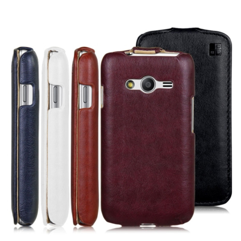 Шкіряний чохол-фліп для Samsung Galaxy Ace 4 iMuca Concise Vertical Flip