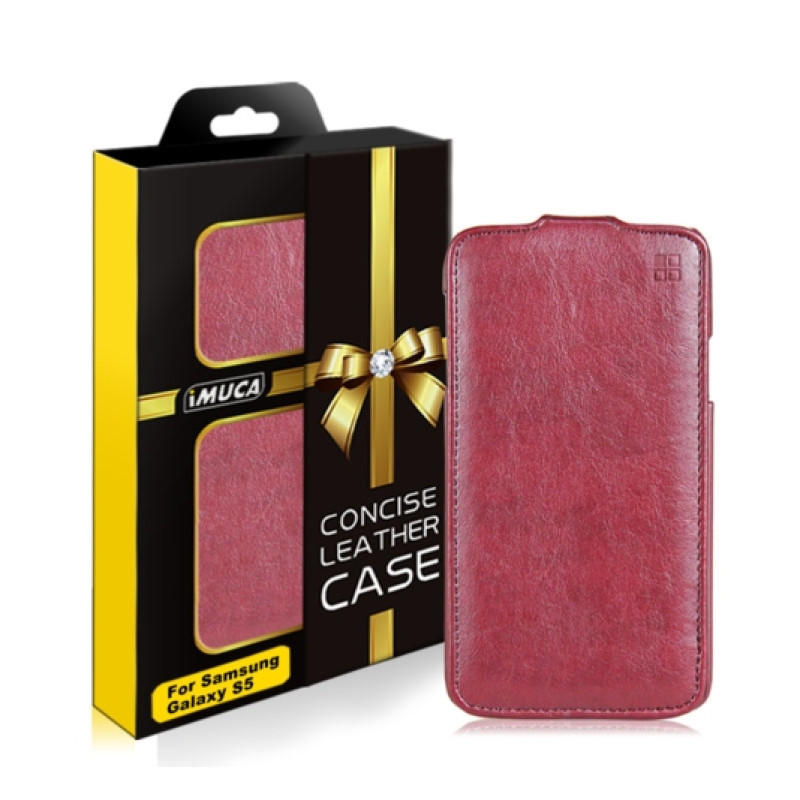 Шкіряний чохол-фліп для Samsung Galaxy S5 iMuca Concise Vertical Flip