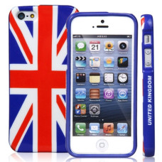 TPU чехол iMuca Unique Series Case UK/USA Flag для Apple iPhone 5/5S
