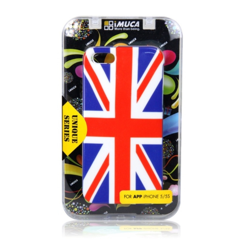 Чохол iMuca Unique Series Case UK/USA Flag для iPhone 5/5S