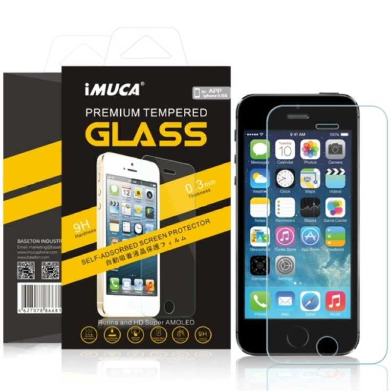 Захисне скло iMuca Premium Tempered Glass для iPhone 5/5S