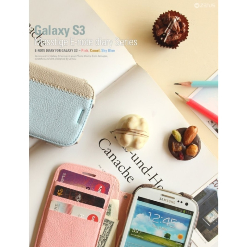 Чохол-книжка для Galaxy S3 Zenus Masstige E-Note Diary