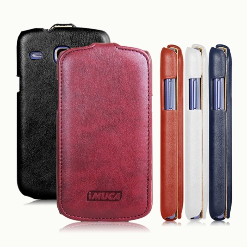 Шкіряний чохол-фліп для Samsung Galaxy Core i8262 iMuca Concise Vertical Flip
