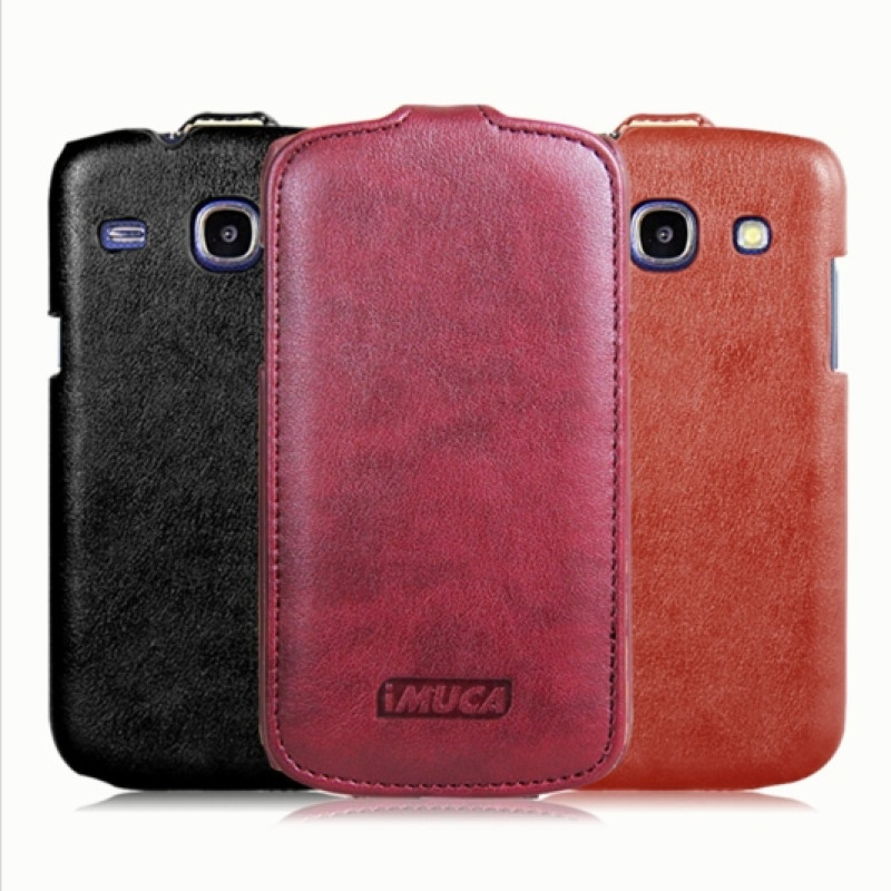 Шкіряний чохол-фліп для Samsung Galaxy Core i8262 iMuca Concise Vertical Flip