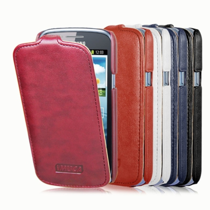 Шкіряний чохол-фліп для Samsung Galaxy Core i8262 iMuca Concise Vertical Flip