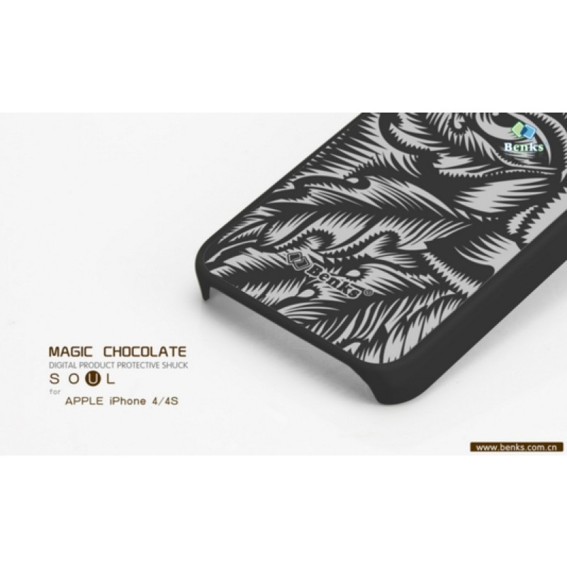 Накладка Benks Magic Chocolate Soul U для iPhone 4/4S (+пленка)