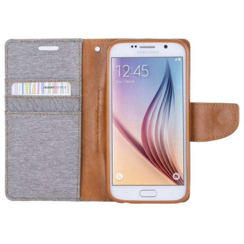 Чохол-книжка для Samsung Galaxy S6 G920F Goospery Canvas Diary