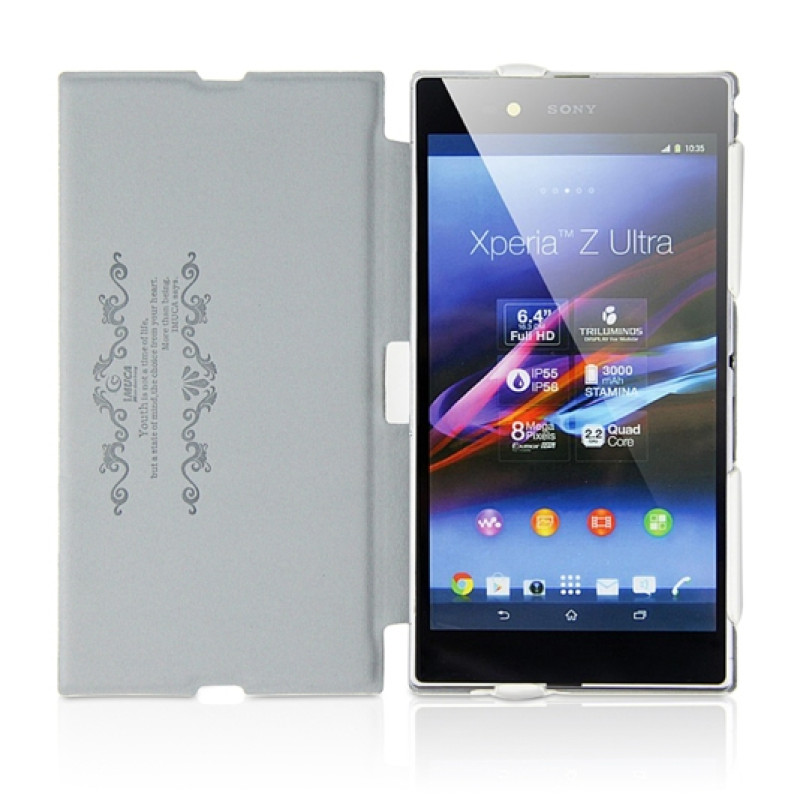 Шкіряний чохол з підставкою для Sony Xperia Z Ultra від iMuca Velvety Glaze Leather