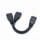Кабель-розгалужувач USB 2.0 (Дані + Живлення) 15 см